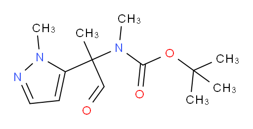 tert-butyl N-methyl-N-[2-(1-methyl-1H-pyrazol-5-yl)-1-oxopropan-2-yl]carbamate