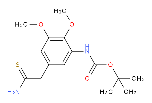 tert-butyl N-[5-(carbamothioylmethyl)-2,3-dimethoxyphenyl]carbamate