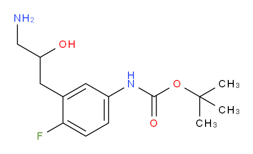 tert-butyl N-[3-(3-amino-2-hydroxypropyl)-4-fluorophenyl]carbamate