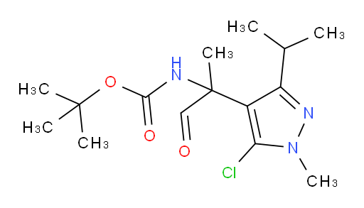 tert-butyl N-{2-[5-chloro-1-methyl-3-(propan-2-yl)-1H-pyrazol-4-yl]-1-oxopropan-2-yl}carbamate