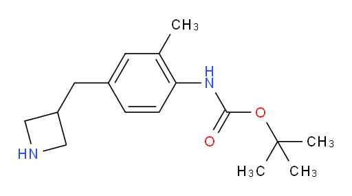 tert-butyl N-{4-[(azetidin-3-yl)methyl]-2-methylphenyl}carbamate