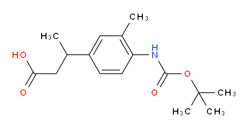 3-(4-{[(tert-butoxy)carbonyl]amino}-3-methylphenyl)butanoic acid