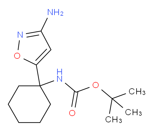 tert-butyl N-[1-(3-amino-1,2-oxazol-5-yl)cyclohexyl]carbamate