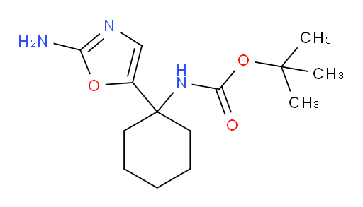 tert-butyl N-[1-(2-amino-1,3-oxazol-5-yl)cyclohexyl]carbamate