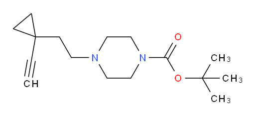 tert-butyl 4-[2-(1-ethynylcyclopropyl)ethyl]piperazine-1-carboxylate