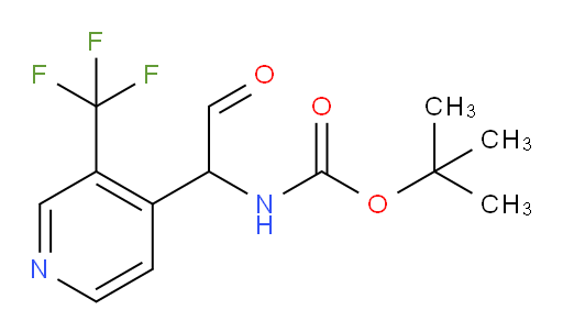 tert-butyl N-{2-oxo-1-[3-(trifluoromethyl)pyridin-4-yl]ethyl}carbamate