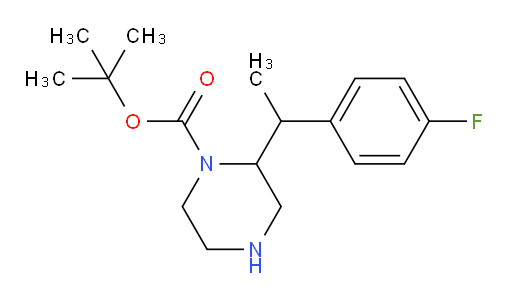 tert-butyl 2-[1-(4-fluorophenyl)ethyl]piperazine-1-carboxylate