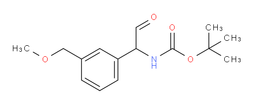 tert-butyl N-{1-[3-(methoxymethyl)phenyl]-2-oxoethyl}carbamate