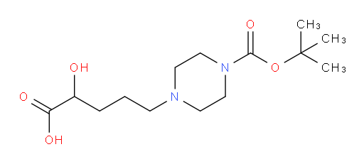 5-{4-[(tert-butoxy)carbonyl]piperazin-1-yl}-2-hydroxypentanoic acid