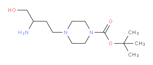 tert-butyl 4-(3-amino-4-hydroxybutyl)piperazine-1-carboxylate