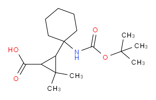 3-(1-{[(tert-butoxy)carbonyl]amino}cyclohexyl)-2,2-dimethylcyclopropane-1-carboxylic acid