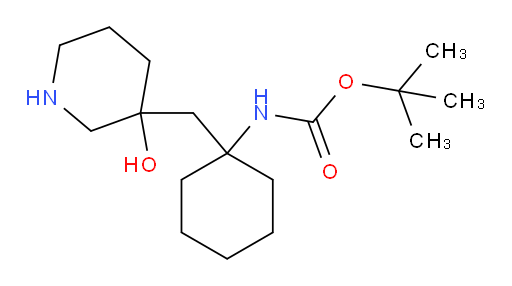 tert-butyl N-{1-[(3-hydroxypiperidin-3-yl)methyl]cyclohexyl}carbamate