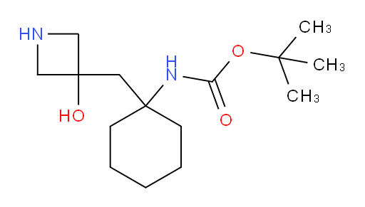 tert-butyl N-{1-[(3-hydroxyazetidin-3-yl)methyl]cyclohexyl}carbamate