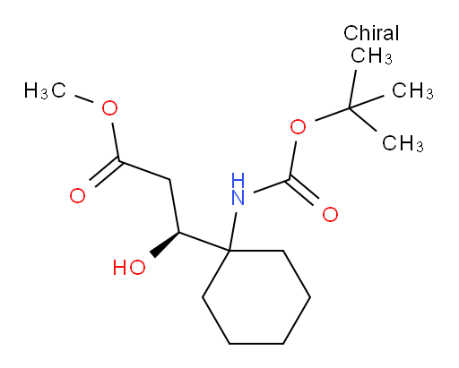 methyl (3S)-3-(1-{[(tert-butoxy)carbonyl]amino}cyclohexyl)-3-hydroxypropanoate