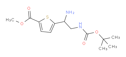 methyl 5-(1-amino-2-{[(tert-butoxy)carbonyl]amino}ethyl)thiophene-2-carboxylate