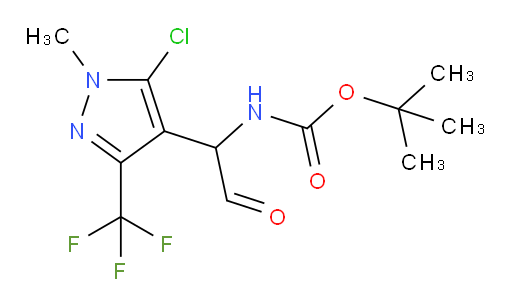 tert-butyl N-{1-[5-chloro-1-methyl-3-(trifluoromethyl)-1H-pyrazol-4-yl]-2-oxoethyl}carbamate