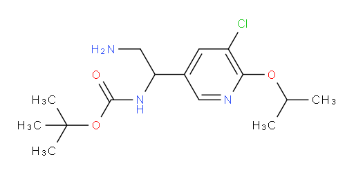tert-butyl N-{2-amino-1-[5-chloro-6-(propan-2-yloxy)pyridin-3-yl]ethyl}carbamate