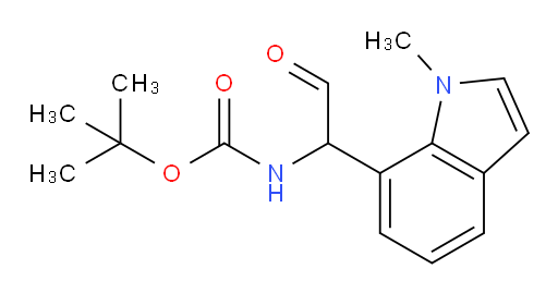 tert-butyl N-[1-(1-methyl-1H-indol-7-yl)-2-oxoethyl]carbamate