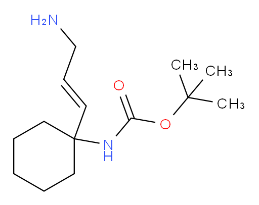tert-butyl N-[1-(3-aminoprop-1-en-1-yl)cyclohexyl]carbamate