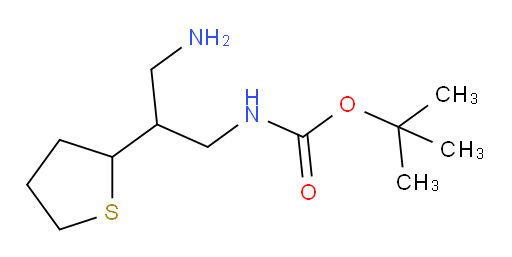 tert-butyl N-[3-amino-2-(thiolan-2-yl)propyl]carbamate