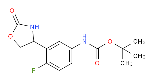 tert-butyl N-[4-fluoro-3-(2-oxo-1,3-oxazolidin-4-yl)phenyl]carbamate