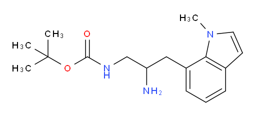 tert-butyl N-[2-amino-3-(1-methyl-1H-indol-7-yl)propyl]carbamate