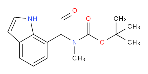 tert-butyl N-[1-(1H-indol-7-yl)-2-oxoethyl]-N-methylcarbamate