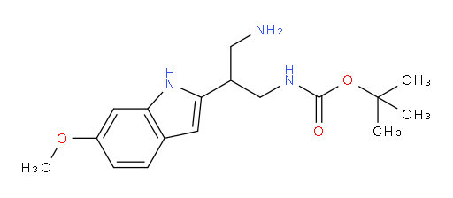 tert-butyl N-[3-amino-2-(6-methoxy-1H-indol-2-yl)propyl]carbamate