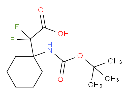 2-(1-{[(tert-butoxy)carbonyl]amino}cyclohexyl)-2,2-difluoroacetic acid