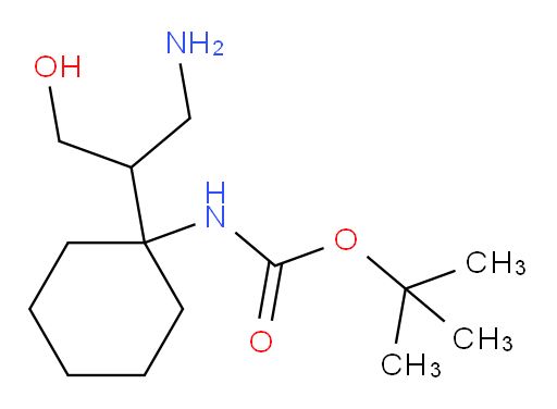 tert-butyl N-[1-(1-amino-3-hydroxypropan-2-yl)cyclohexyl]carbamate