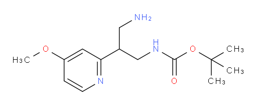 tert-butyl N-[3-amino-2-(4-methoxypyridin-2-yl)propyl]carbamate