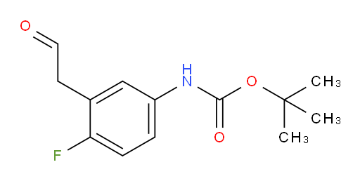tert-butyl N-[4-fluoro-3-(2-oxoethyl)phenyl]carbamate