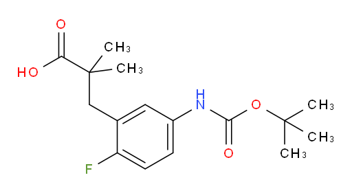 3-(5-{[(tert-butoxy)carbonyl]amino}-2-fluorophenyl)-2,2-dimethylpropanoic acid