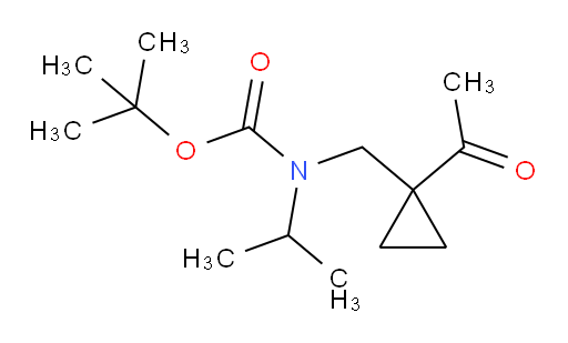 tert-butyl N-[(1-acetylcyclopropyl)methyl]-N-(propan-2-yl)carbamate