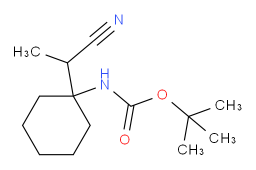 tert-butyl N-[1-(1-cyanoethyl)cyclohexyl]carbamate