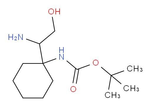 tert-butyl N-[1-(1-amino-2-hydroxyethyl)cyclohexyl]carbamate