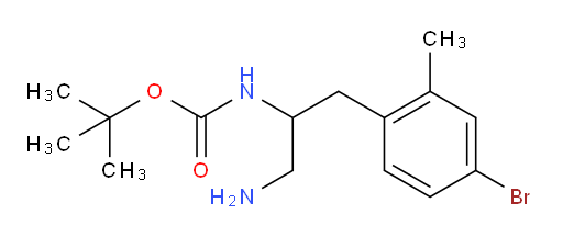 tert-butyl N-[1-amino-3-(4-bromo-2-methylphenyl)propan-2-yl]carbamate
