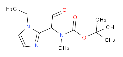 tert-butyl N-[1-(1-ethyl-1H-imidazol-2-yl)-2-oxoethyl]-N-methylcarbamate