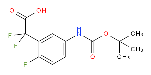 2-(5-{[(tert-butoxy)carbonyl]amino}-2-fluorophenyl)-2,2-difluoroacetic acid
