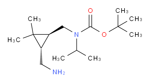 rac-tert-butyl N-{[(1R,3R)-3-(aminomethyl)-2,2-dimethylcyclopropyl]methyl}-N-(propan-2-yl)carbamate