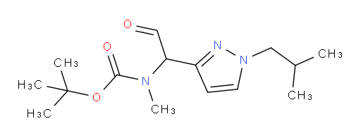 tert-butyl N-methyl-N-{1-[1-(2-methylpropyl)-1H-pyrazol-3-yl]-2-oxoethyl}carbamate