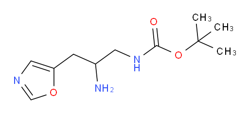 tert-butyl N-[2-amino-3-(1,3-oxazol-5-yl)propyl]carbamate