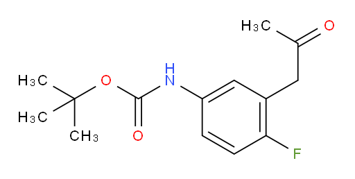 tert-butyl N-[4-fluoro-3-(2-oxopropyl)phenyl]carbamate