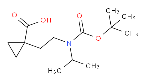 1-(2-{[(tert-butoxy)carbonyl](propan-2-yl)amino}ethyl)cyclopropane-1-carboxylic acid