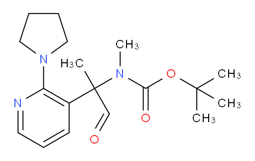 tert-butyl N-methyl-N-{1-oxo-2-[2-(pyrrolidin-1-yl)pyridin-3-yl]propan-2-yl}carbamate