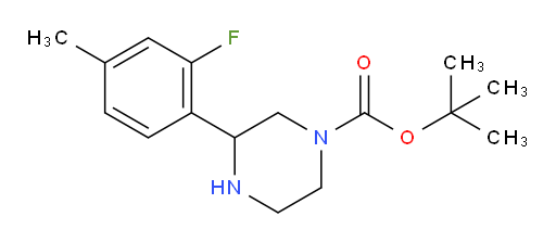 tert-butyl 3-(2-fluoro-4-methylphenyl)piperazine-1-carboxylate