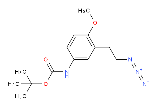 tert-butyl N-[3-(2-azidoethyl)-4-methoxyphenyl]carbamate