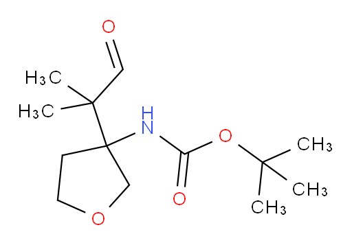 tert-butyl N-[3-(2-methyl-1-oxopropan-2-yl)oxolan-3-yl]carbamate