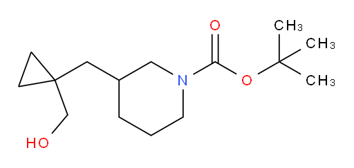 tert-butyl 3-{[1-(hydroxymethyl)cyclopropyl]methyl}piperidine-1-carboxylate