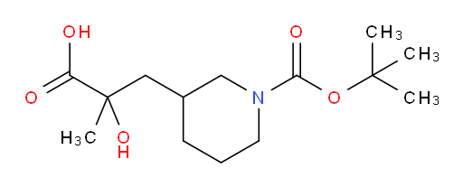 3-{1-[(tert-butoxy)carbonyl]piperidin-3-yl}-2-hydroxy-2-methylpropanoic acid